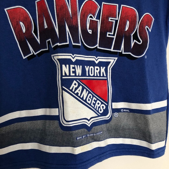 Vintage Kids New York Rangers NHL Hockey Shirt - Picture 6 of 8